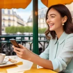 디자인에서 사용자 참여를 유도하는 방법 - **Prompt 1: Emotional Design & Micro-interactions**
    "A young woman, elegantly dressed in a chic,...