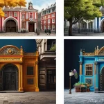 디자인 초보자를 위한 레이아웃 설정 방법 - Here are three detailed image generation prompts in English, adhering to all specified guidelines: