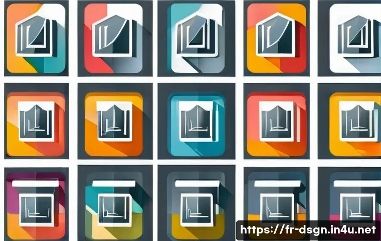 디자인 초보자를 위한 아이콘 제작 방법 - A clean and modern flat design icon set featuring simple geometric shapes such as circles, squares, ...