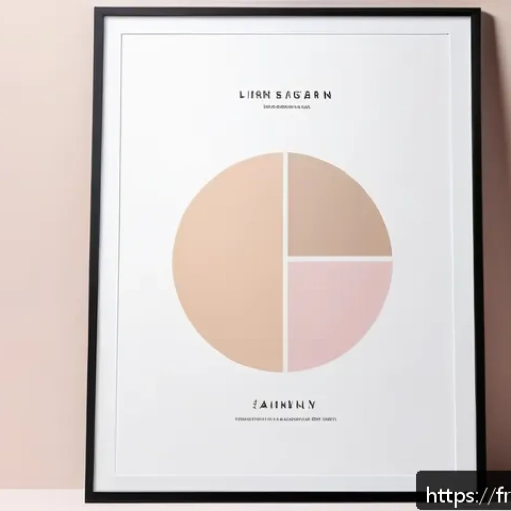 디자인에서 네거티브 스페이스 활용법 - A sophisticated and minimalist modern graphic design poster emphasizing the use of negative space to...